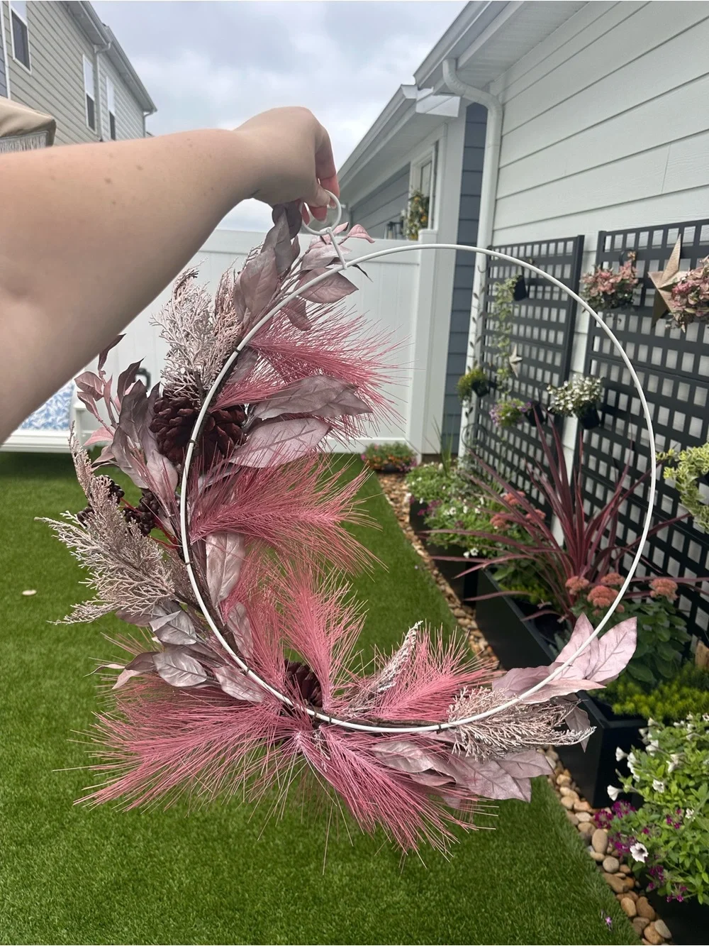 Crate&Barrel Blush Hoop Wreath